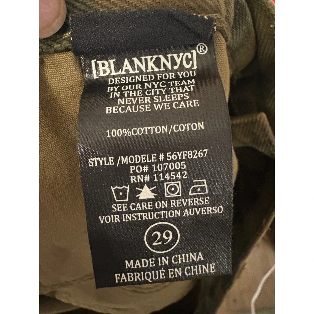 Blank NYC The Barrow Camo High Rise Distressed‎ Denim Shorts